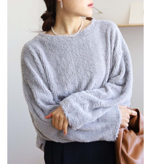 le.coeur blanc「《手洗い可能》シャギードルマンプルオーバー」|プルオーバー|