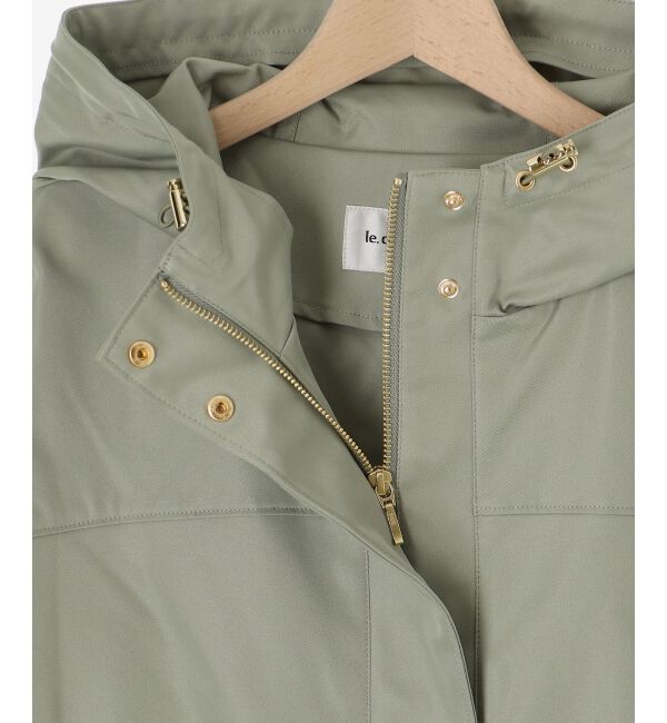 le.coeur blanc「ツイルストレッチフードブルゾン」|ブルゾン・スタジャン|