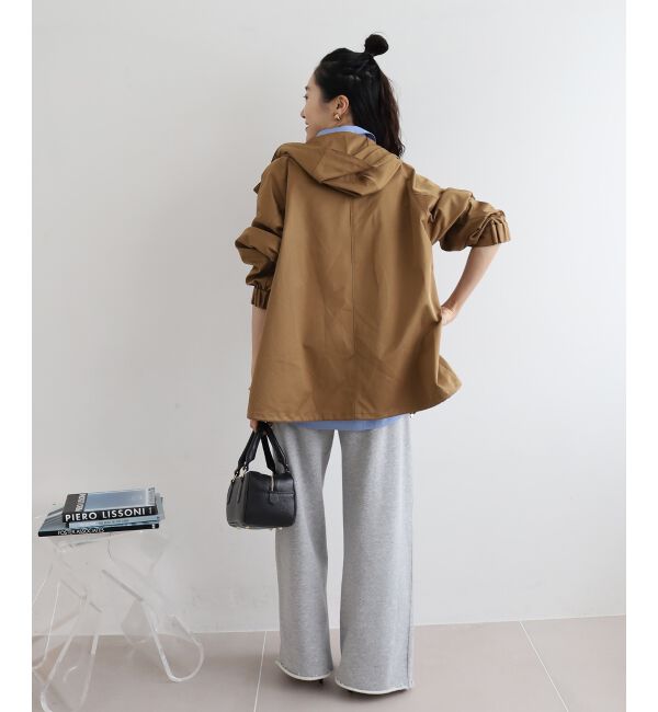 le.coeur blanc「ツイルストレッチフードブルゾン」|ブルゾン・スタジャン|