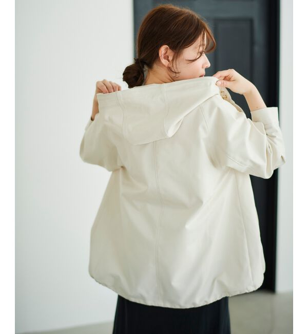 le.coeur blanc「ツイルストレッチフードブルゾン」|ブルゾン・スタジャン|