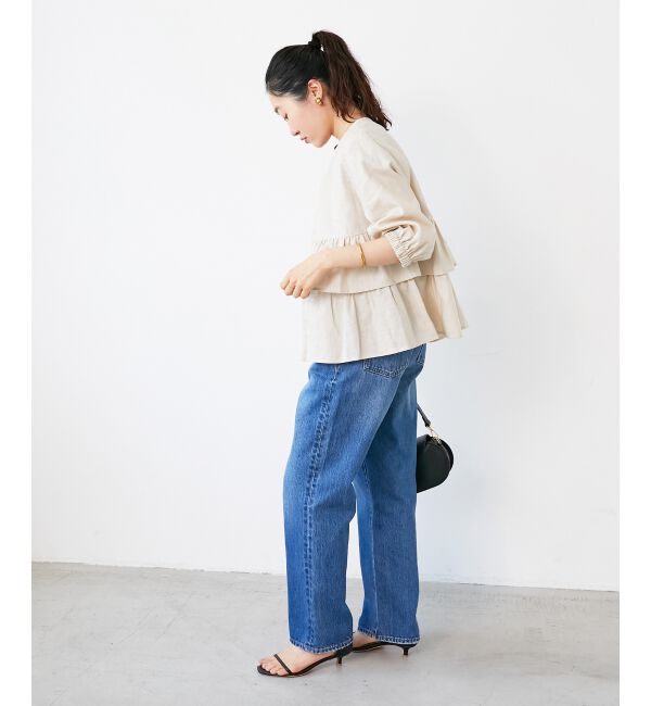  「《着映え◎》コットン麻フリルティアードジャケット」|その他|