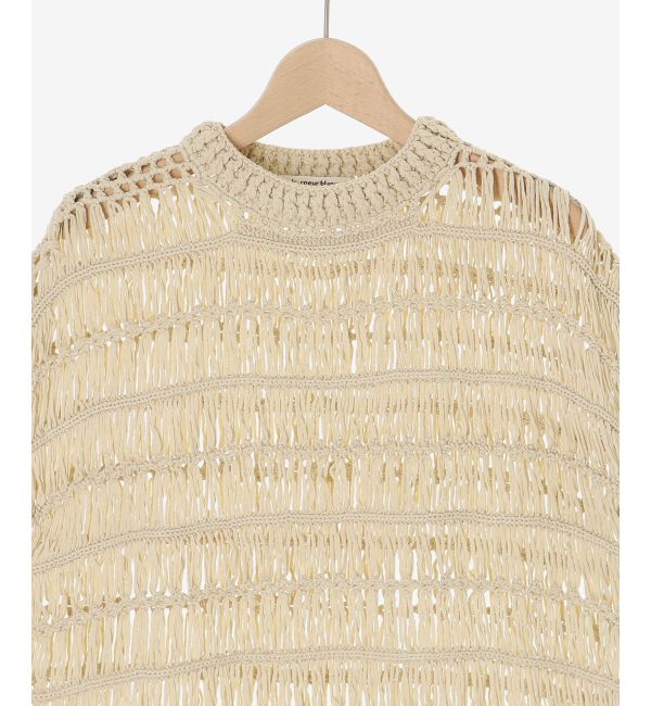  「《手洗い可能》透かし編みデザインニットベスト」|ベスト・ジレ|