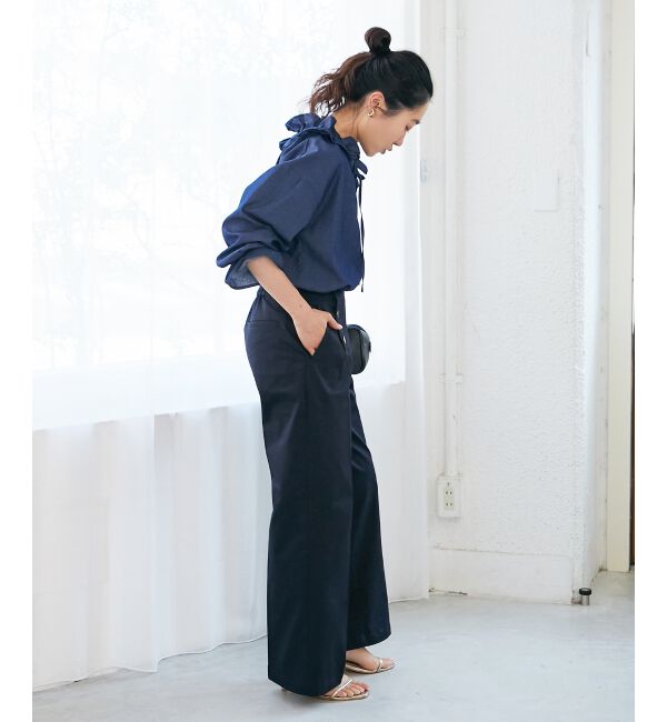  「《手洗い可能》マリンワイドパンツ」|その他|