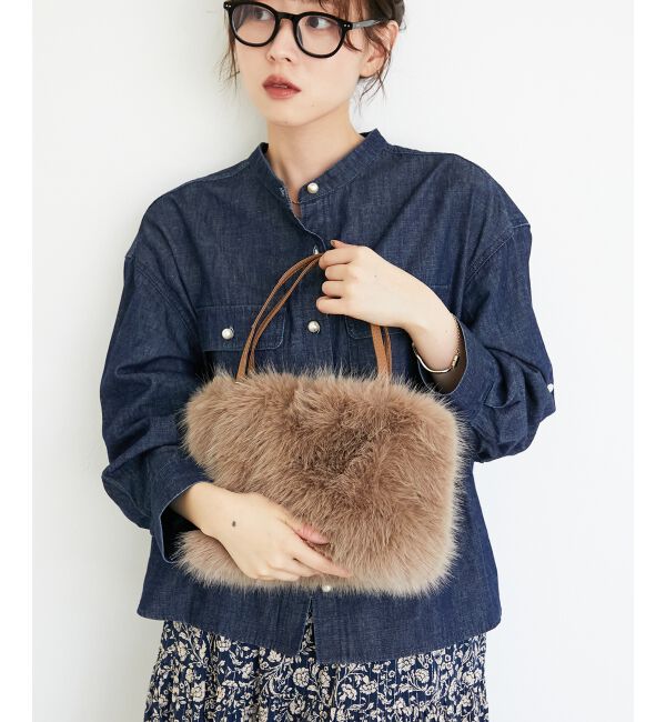  「《ランキング1位》フェイクファー2WAYバッグ」|ハンドバッグ|