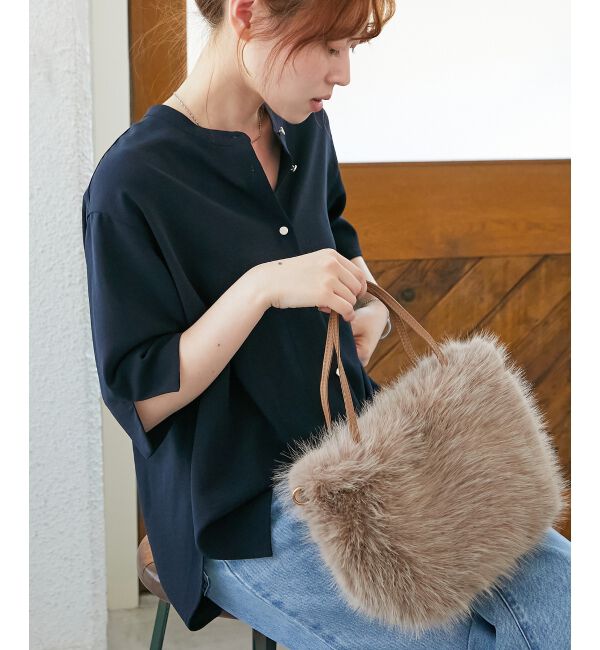  「《ランキング1位》フェイクファー2WAYバッグ」|ハンドバッグ|