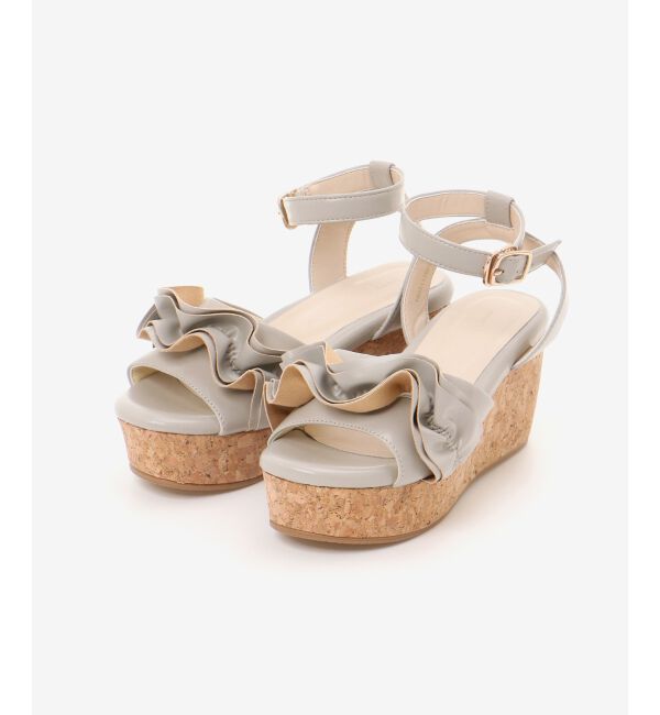 MAJESTICLEGON「フカフカフリルサンダル」|サンダル|