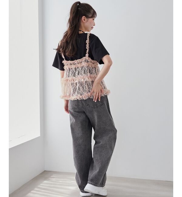 MAJESTICLEGON「フリルレースシアービスチェ」|キャミソール|