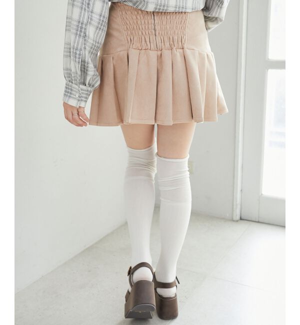 MAJESTICLEGON「フロントレースアッププリーツスカパン」|スカート|