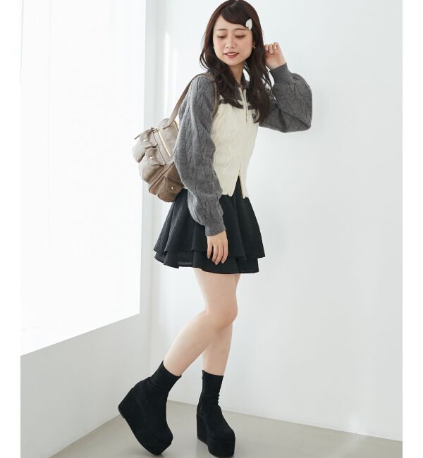 MAJESTICLEGON「フレアミニスカパン」|スカート|