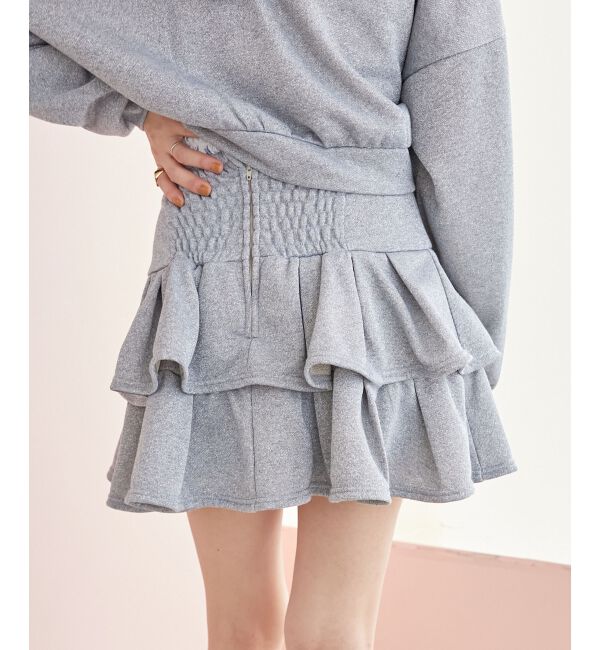 MAJESTICLEGON「ティアードフリルミニスカパン」|スカート|