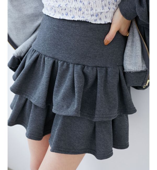 MAJESTICLEGON「ティアードフリルミニスカパン」|スカート|