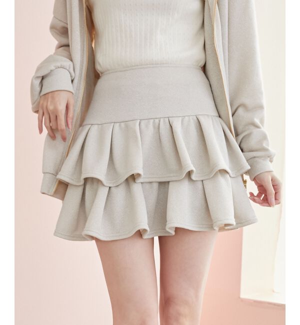 MAJESTICLEGON「ティアードフリルミニスカパン」|スカート|