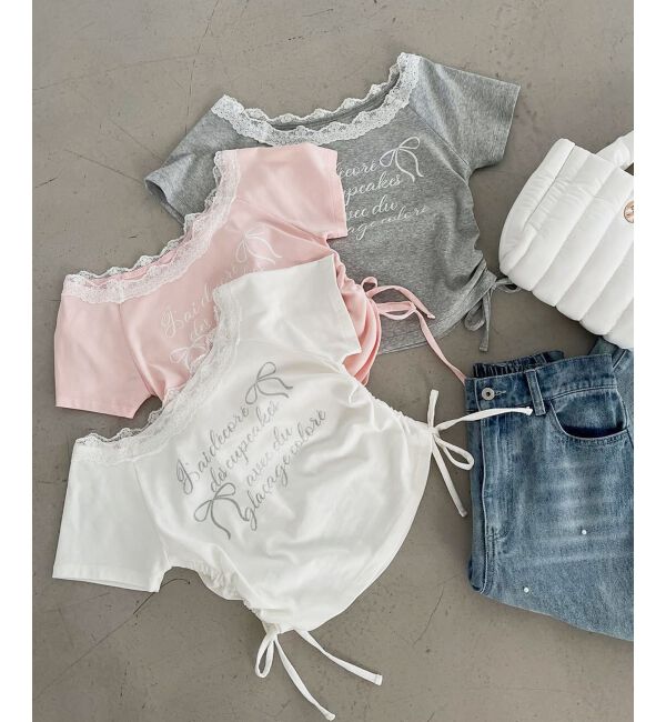  「サイドドロストロゴTシャツ」|Tシャツ・カットソー|オフ