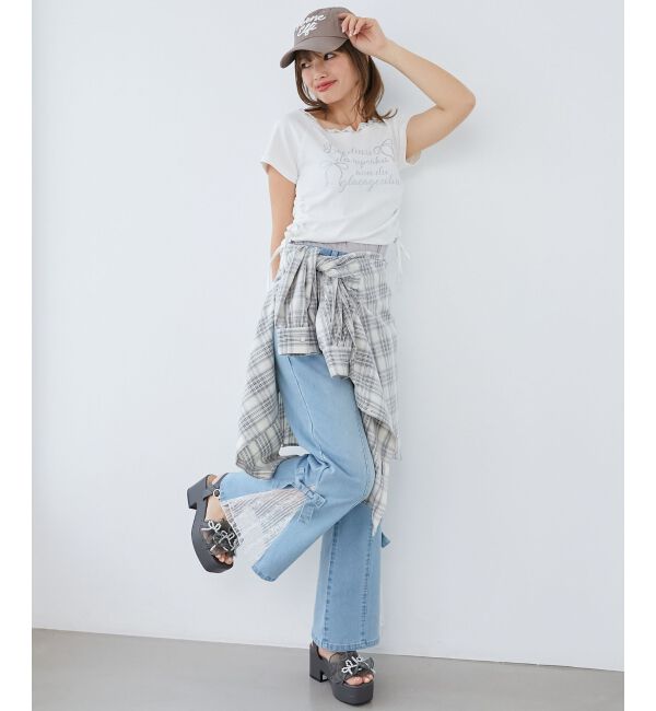  「サイドドロストロゴTシャツ」|Tシャツ・カットソー|