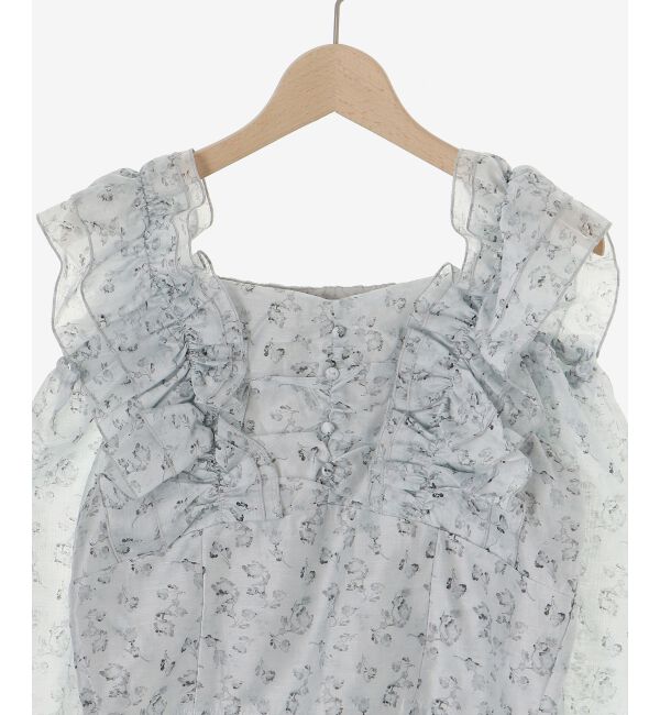  「オープンショルダーフリルブラウス」|シャツ・ブラウス|