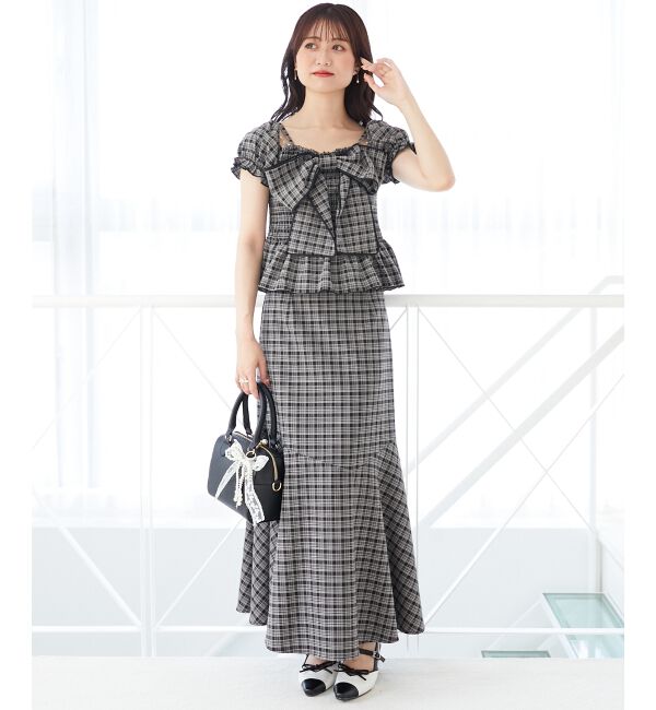  「チェーン付きビッグリボンブラウス」|シャツ・ブラウス|