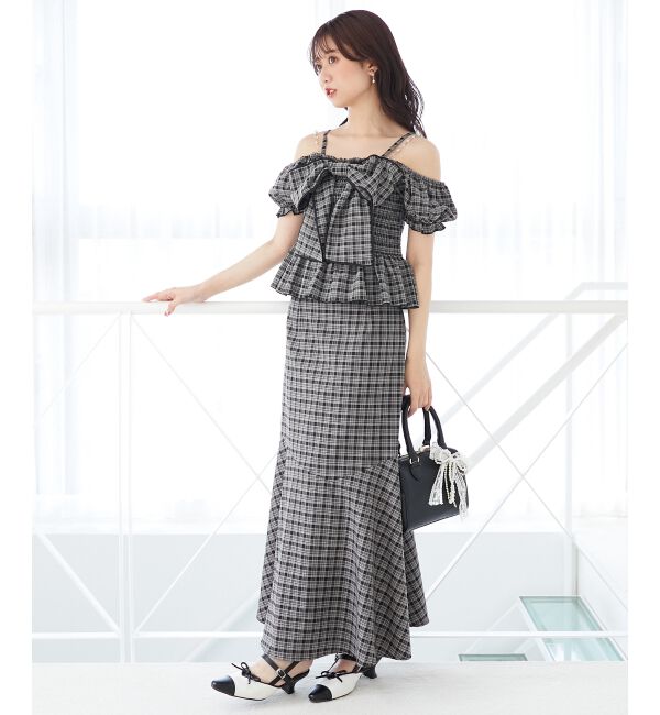  「チェーン付きビッグリボンブラウス」|シャツ・ブラウス|