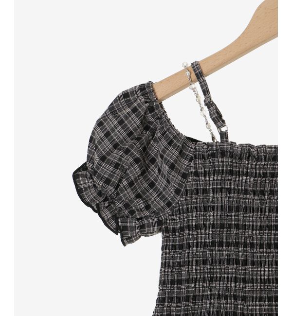  「チェーン付きビッグリボンブラウス」|シャツ・ブラウス|