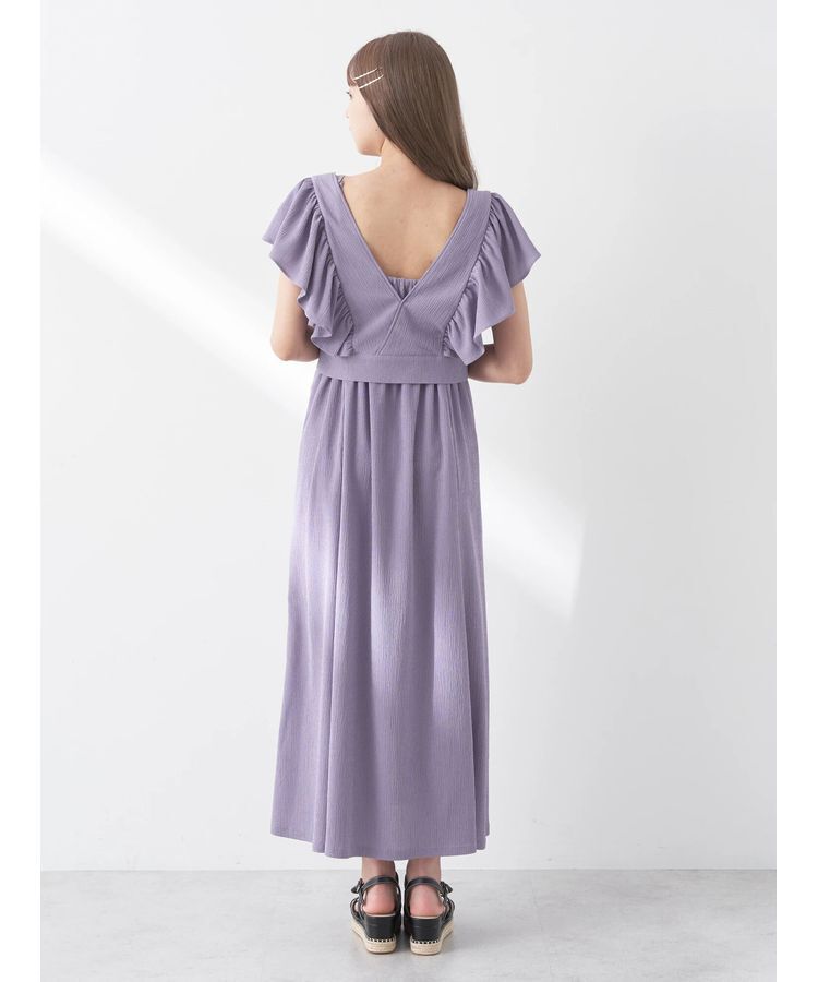 earth music&ecology「SET2点　フリルショルダーツーピースワンピース」|ワンピース|