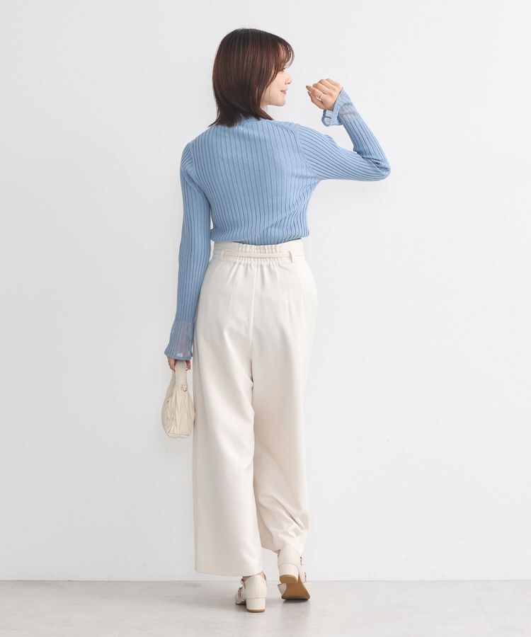 earth music&ecology「ベルト付きワイドパンツ」|その他|