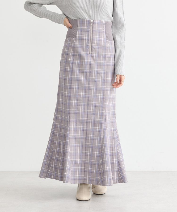 earth music&ecology「サイドリブバックレースアップスカート」|スカート|