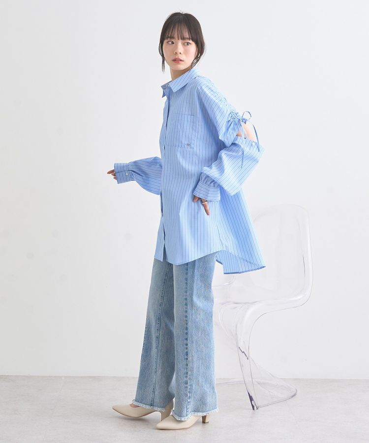 earth music&ecology「2wayショルダードロストリボンシャツ」|シャツ・ブラウス|