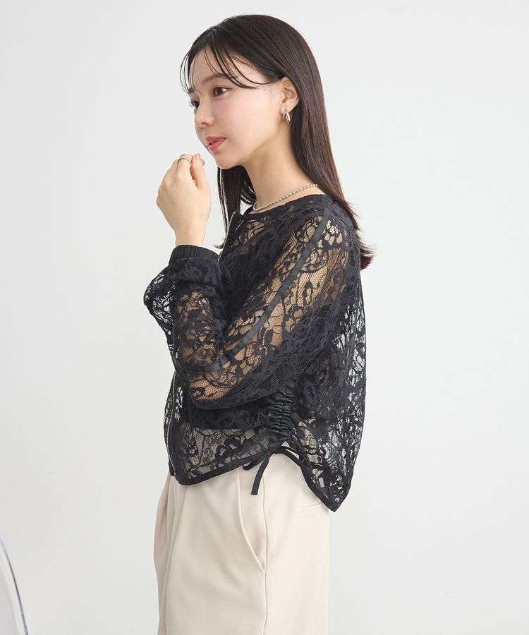 earth music&ecology「レースZIPシャツ」|シャツ・ブラウス|
