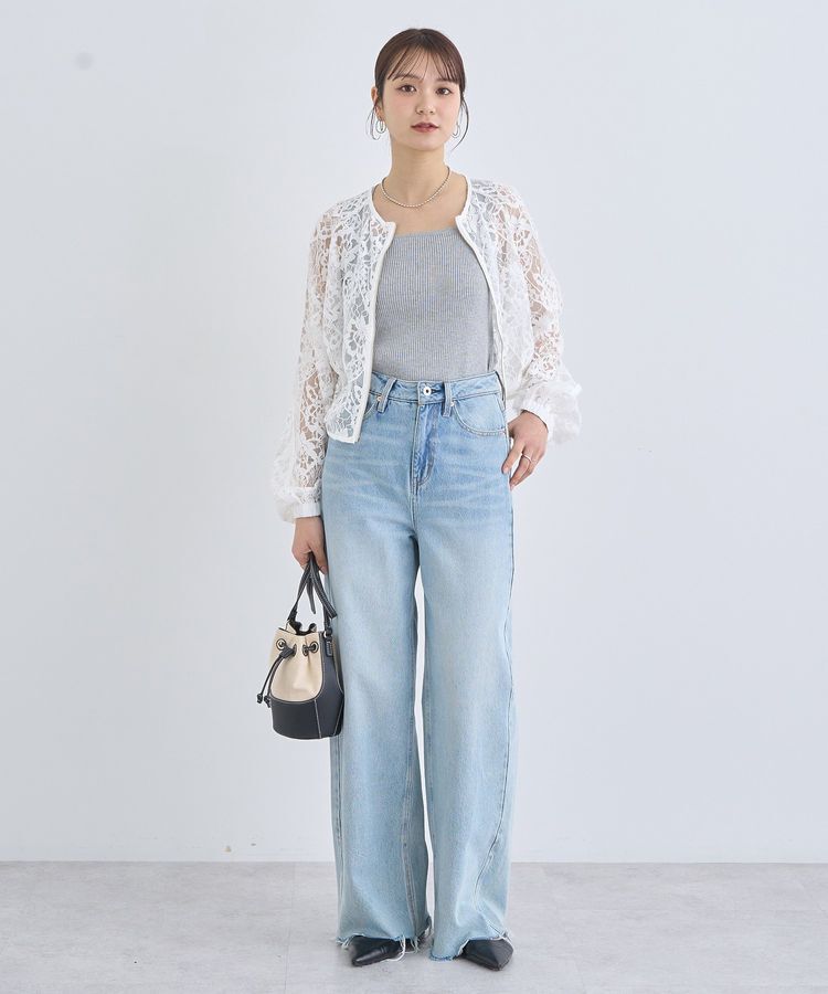 earth music&ecology「レースZIPシャツ」|シャツ・ブラウス|