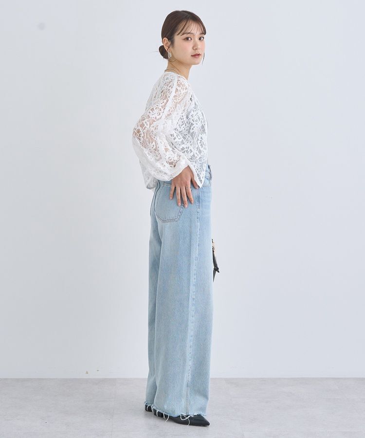 earth music&ecology「レースZIPシャツ」|シャツ・ブラウス|