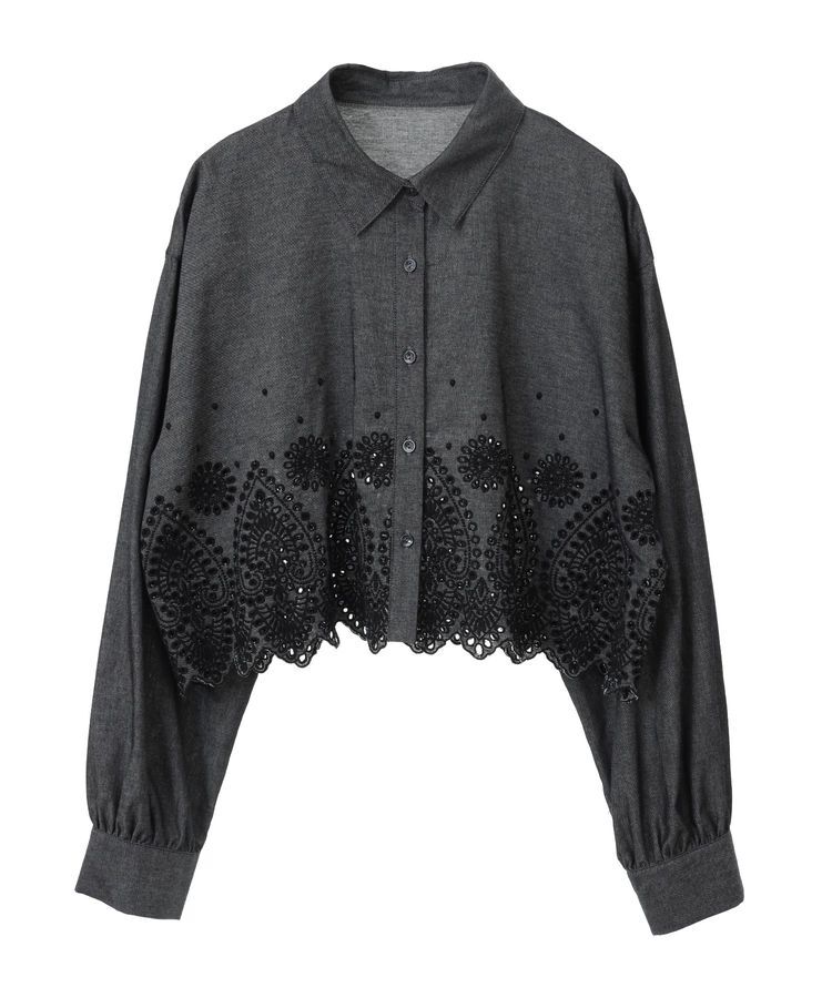 earth music&ecology「スカラップトリムシャツ」|シャツ・ブラウス|