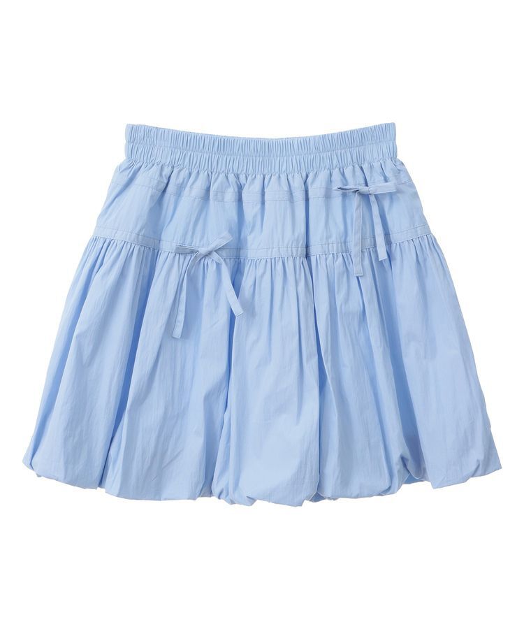 earth music&ecology「ダブルリボンバルーンミニスカート」|スカート|