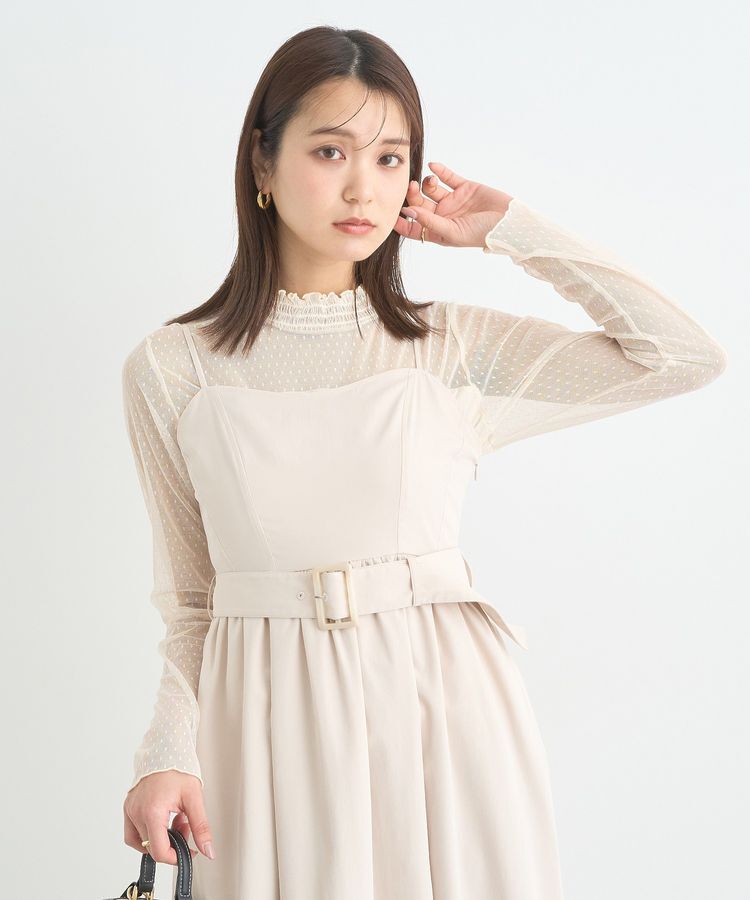 earth music&ecology「ベルト付きキャミワンピース」|ワンピース|