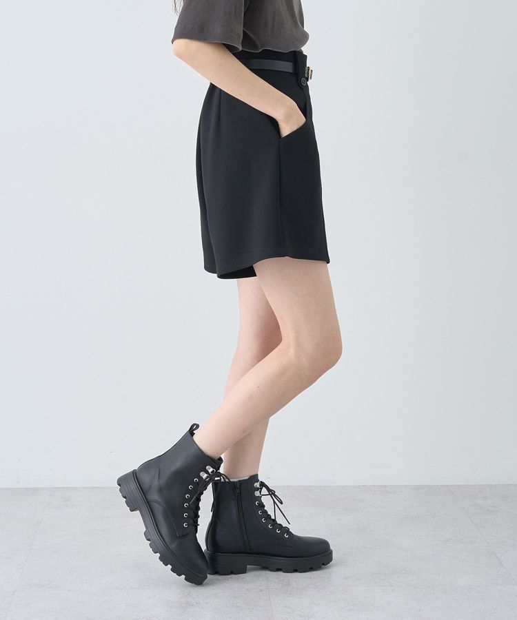 earth music&ecology「ベルト付きタブデザインショートパンツ」|その他|