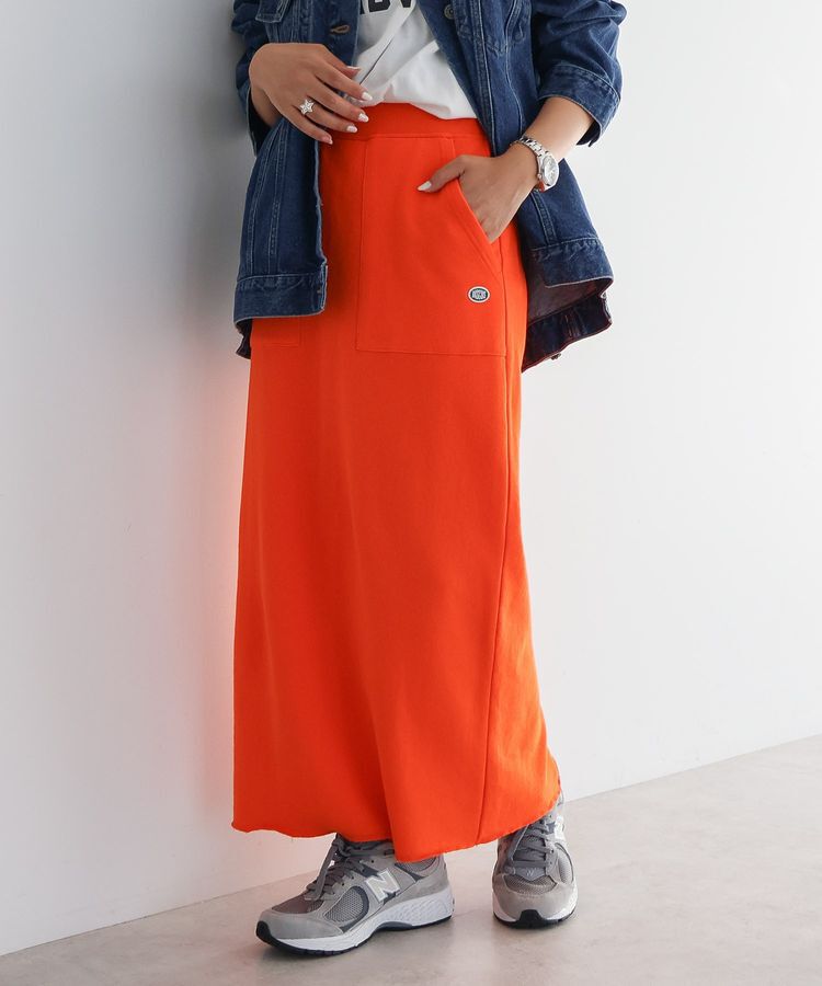 AMERICAN HOLIC「Discus/スウェットタイトスカート」|タイト|Orange