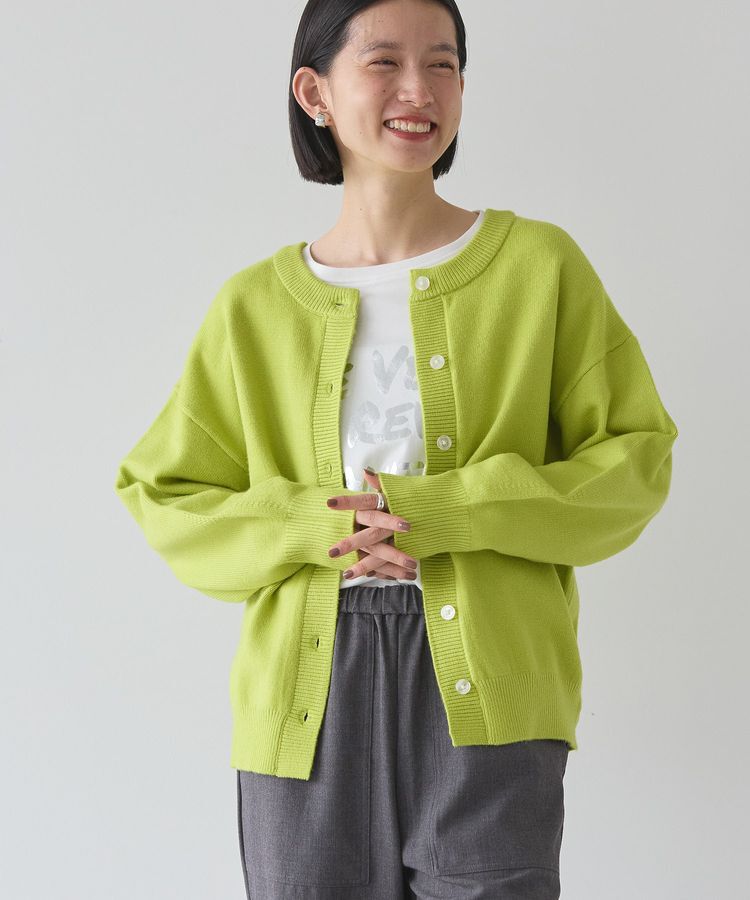 AMERICAN HOLIC「バイパチ2WAYクルーネックニットカーディガン」|カーディガン|