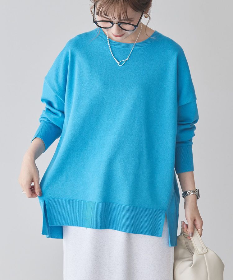 AMERICAN HOLIC「前振りロングニットプルオーバー/チュニック」|ニット・セーター|