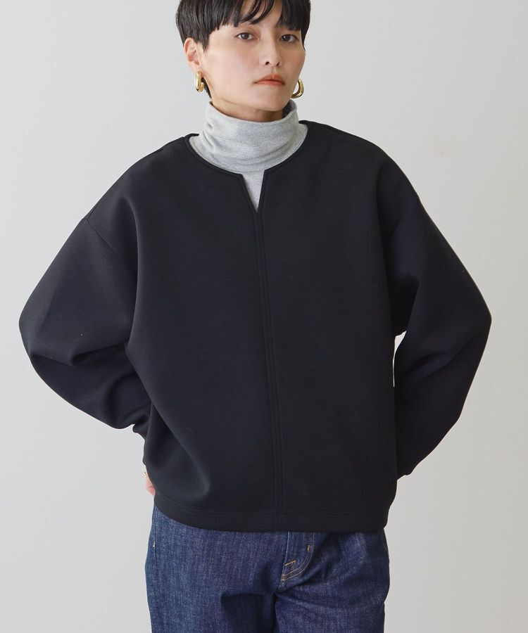 AMERICAN HOLIC「スキッパーポンチプルオーバー」|スウェット・ジャージ|Black