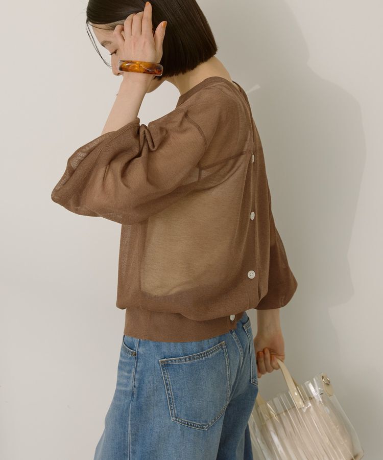 AMERICAN HOLIC「【WEB限定】接触冷感2WAYシアーニットカーディガン」|カーディガン|