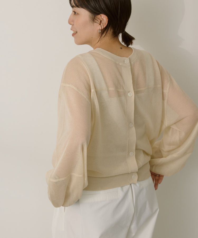 AMERICAN HOLIC「【WEB限定】接触冷感2WAYシアーニットカーディガン」|カーディガン|