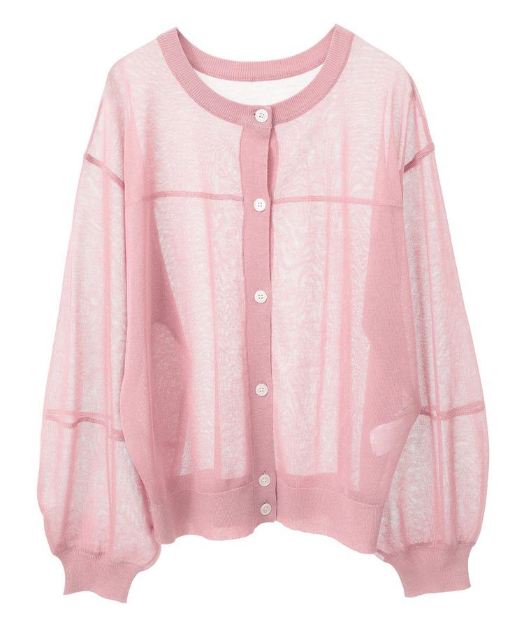 AMERICAN HOLIC「【WEB限定】接触冷感2WAYシアーニットカーディガン」|カーディガン|