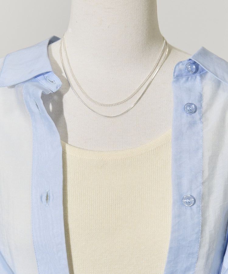 AMERICAN HOLIC「2連ワイドチェーンネックレス」|ネックレス|Silver