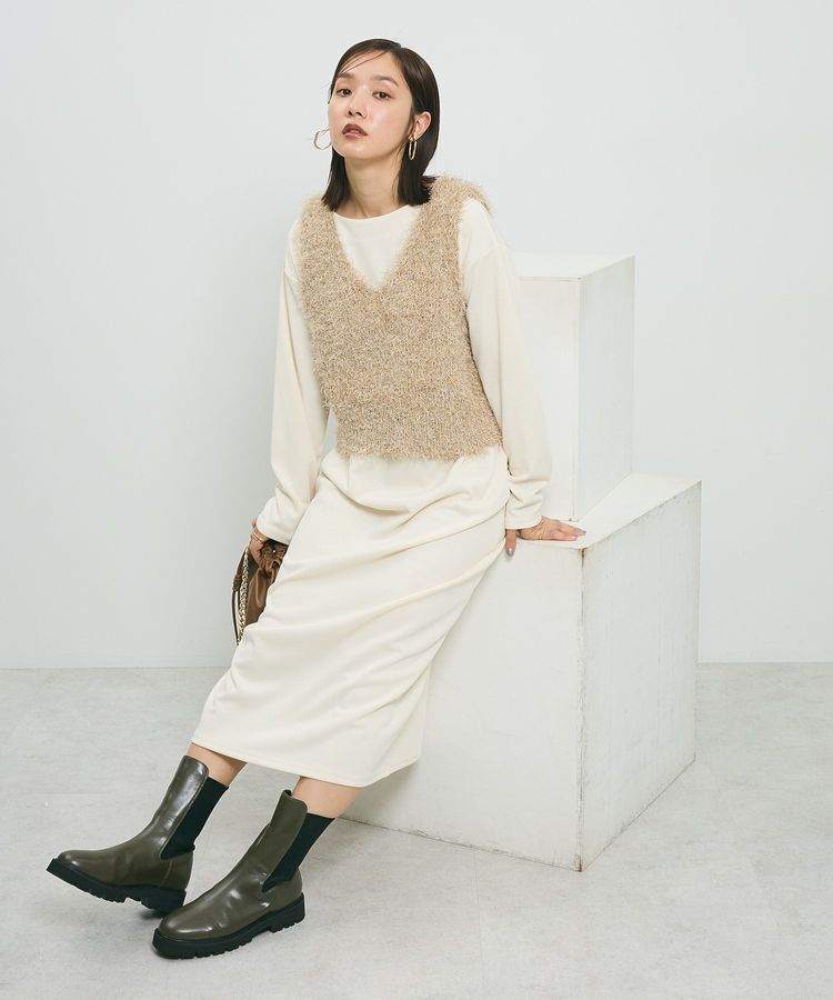 Green Parks「SET2点ベスト+リブワンピース」|ワンピース|