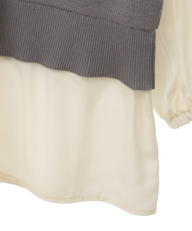 Green Parks「布帛ドッキングニットチュニック」|チュニック|