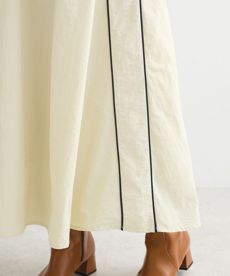 Green Parks「ナイロンラインフレアスカート」|フレア|