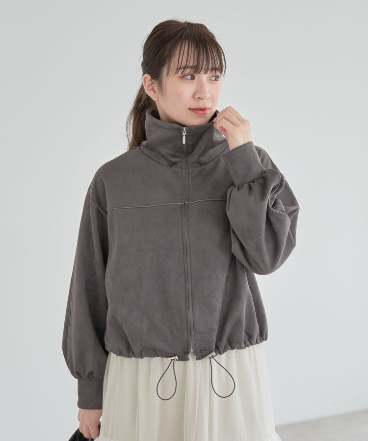 Green Parks「スウェード調トラックジャケット」|ブルゾン・スタジャン|