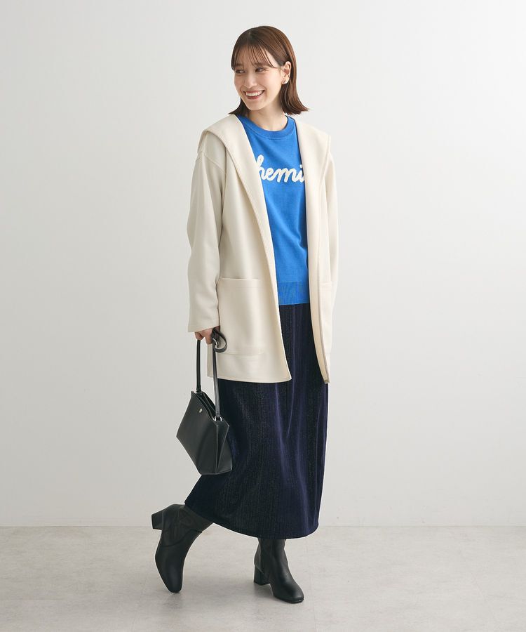 Green Parks「ポンチフード付きカットカーディガン」|カーディガン|