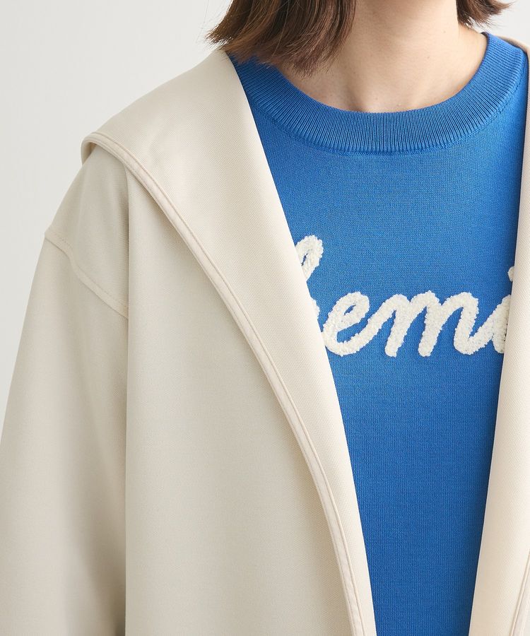 Green Parks「ポンチフード付きカットカーディガン」|カーディガン|