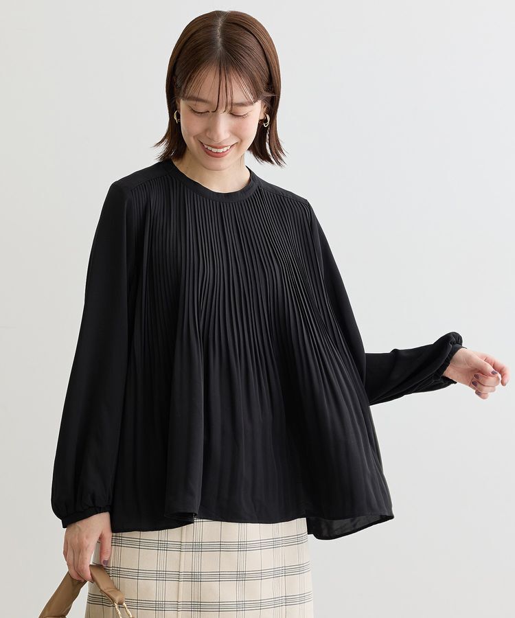 Green Parks「消しプリーツブラウス」|シャツ・ブラウス|