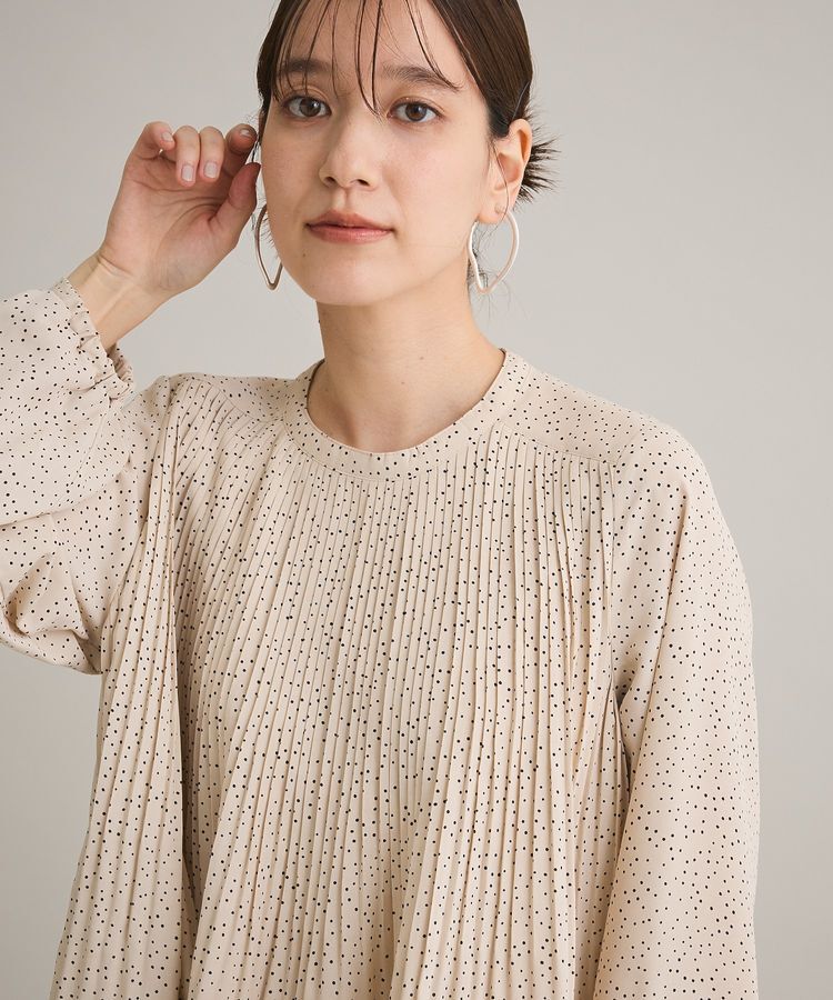 Green Parks「消しプリーツブラウス」|シャツ・ブラウス|