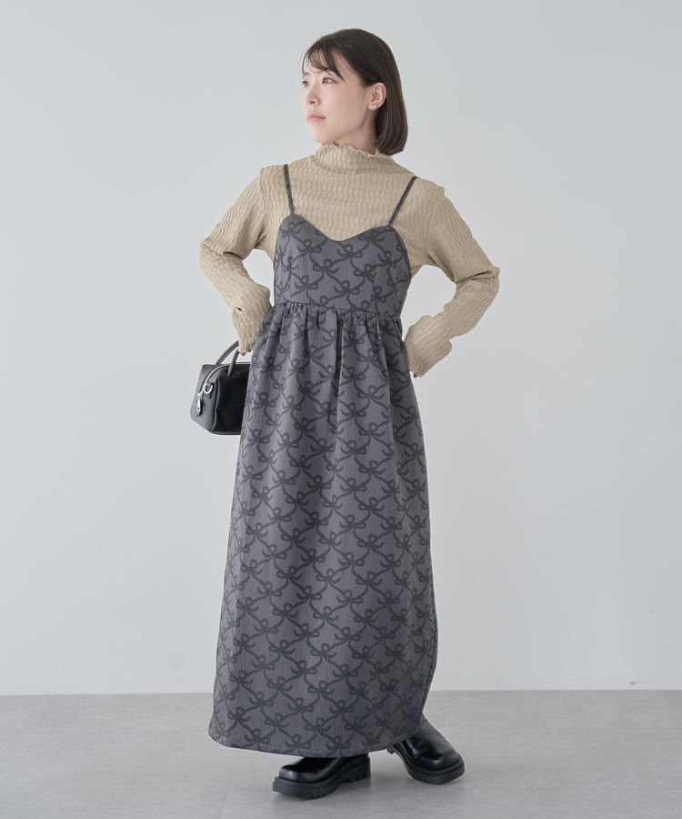 Green Parks「・SUGARSPOONリボンジャカードキャミワンピ」|ワンピース|